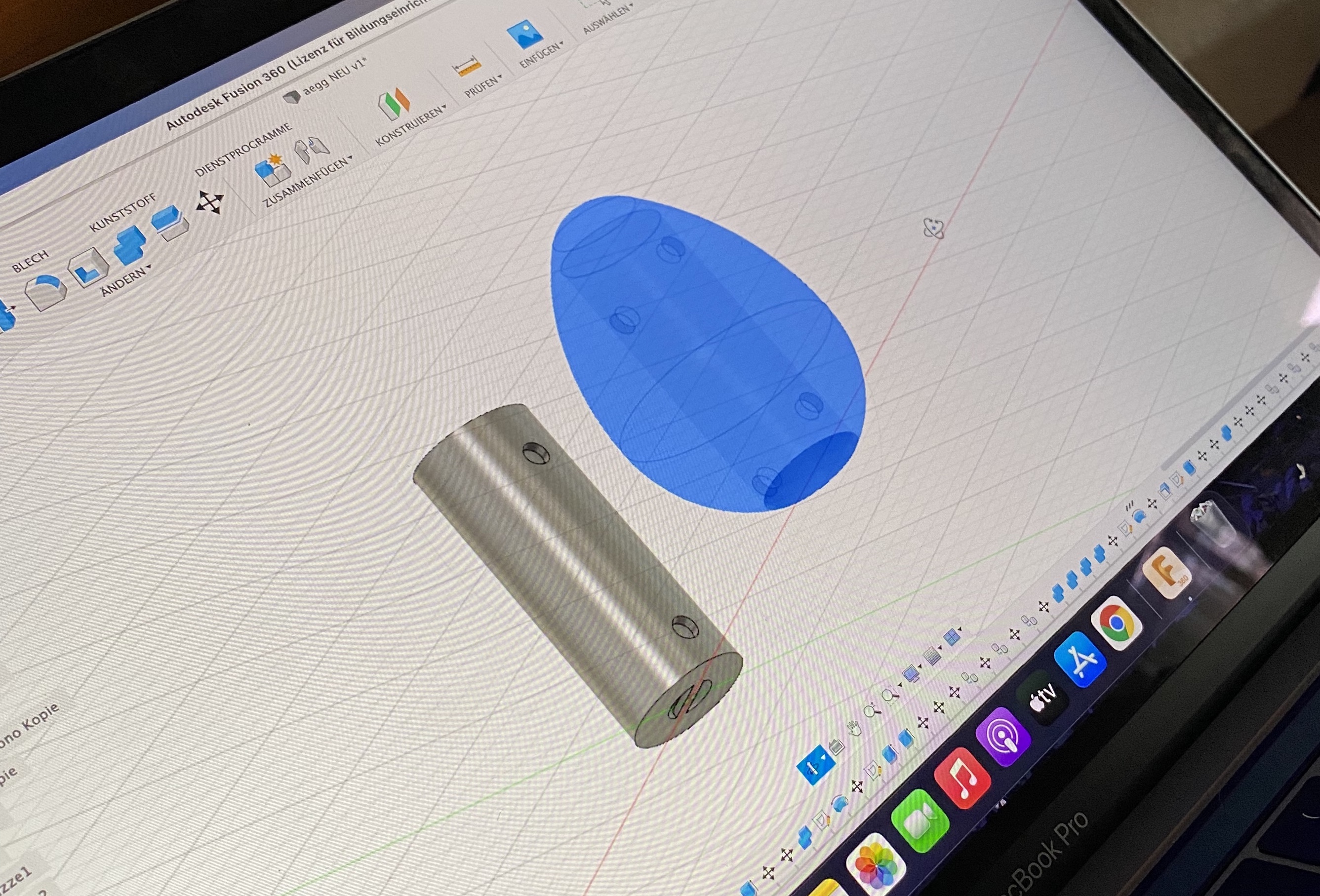 Erster Entwurf für den 3D-Druck