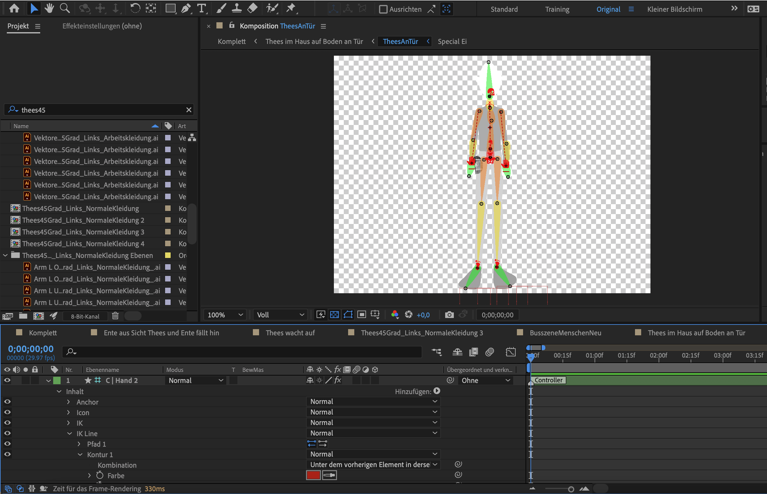 Postproduktion des Filmes